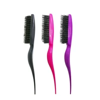 1 pcs professional hair brushes comb teasing back combing hair brush slim line styling tools 4 colors wholesale