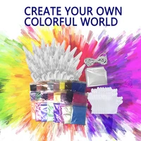 24 colors tie dye kit non diy garment graffiti fabric textile paint colorful clothing tie dye kit set home decor