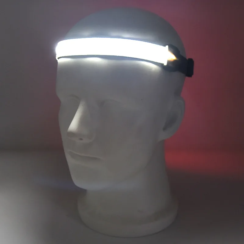

COB LED Strip Headlamp 3-Mode 400LM Headlight Waterproof Outdoor Head Torch By AAA Battery Rechargeable For Camping