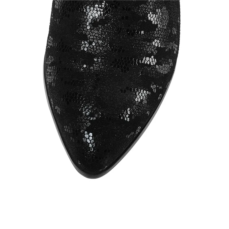 MoonMeek/Зимние Сапоги выше колена наивысшего качества больших размеров 33-42 2020