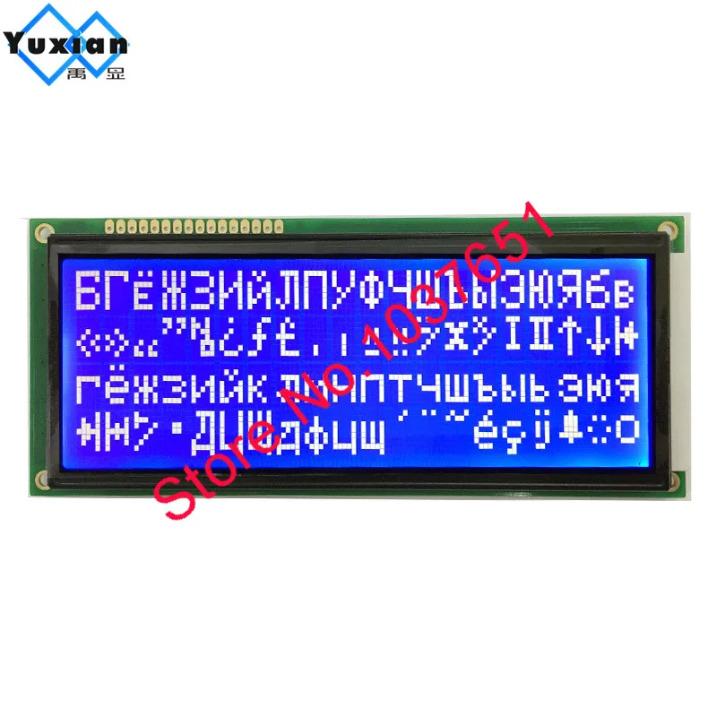 English Cyrillic 1 шт. 2004 20*4 Большой Размер символа ЖК-дисплей дисплей модуль с ЖК-дисплеем 5V 146*62,5 мм HD44780 LC2042 WH2004L - Цвет: English Cyrillic