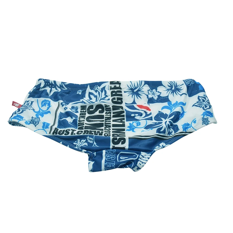 Летние Для мужчин Купальники Боксеры Мужские Шорты для купания с принтом
