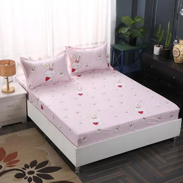 Оптовая продажа 3 шт. простыня + 2 наволочка полиэстер/хлопковый матрац чехол с