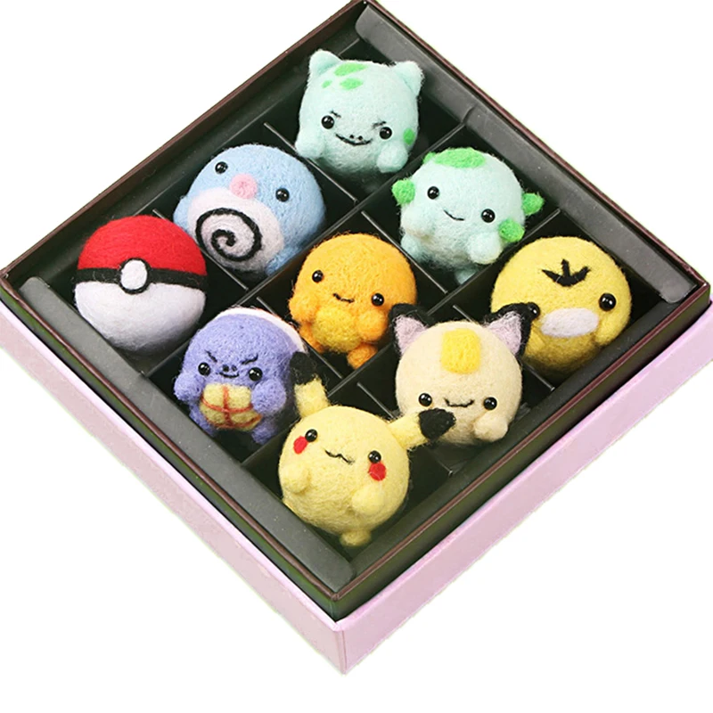 Игрушки для домашних животных коты из шерсти вязаные крючком куклы войлочная