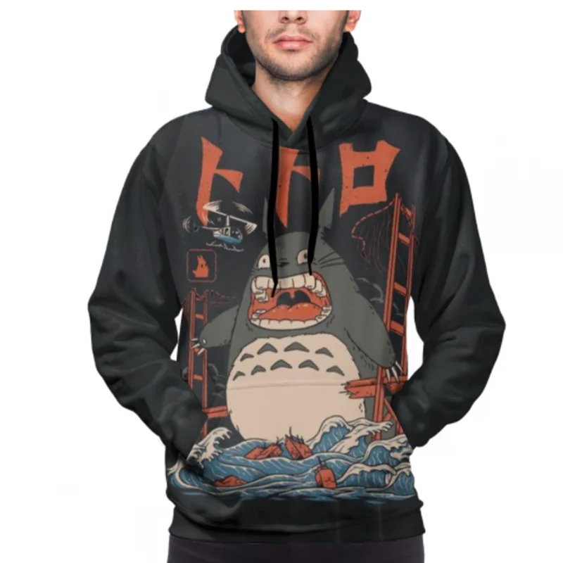 

2021 autumn new cat pattern animation 3D printing comfortable and breathable fashionable hoodie