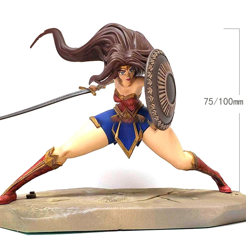 

1/24 75mm 1/18 100mm Resin Model Wonder Girl Warrior Figure Unpainted No Color RW-335