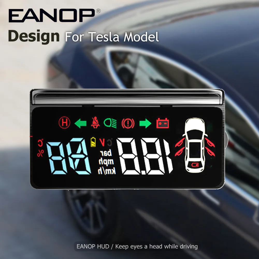 Дисплей EANOP E100 HUD на лобовое стекло спидометр проектор поворотный светильник