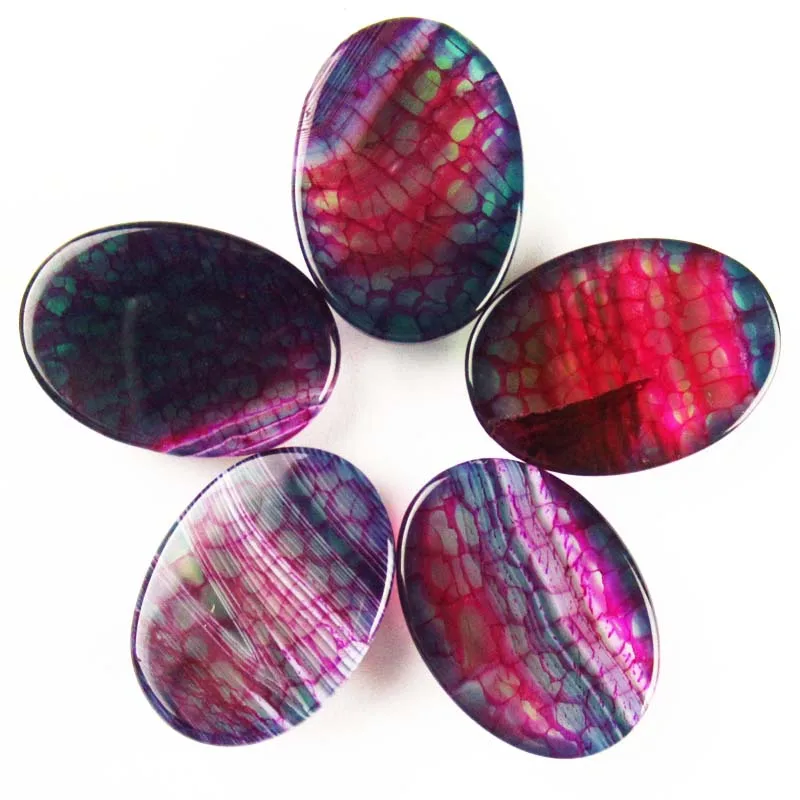 Бесплатная доставка 10 шт. разноцветные Агаты дракона Кабина Кабошон 18x25x6