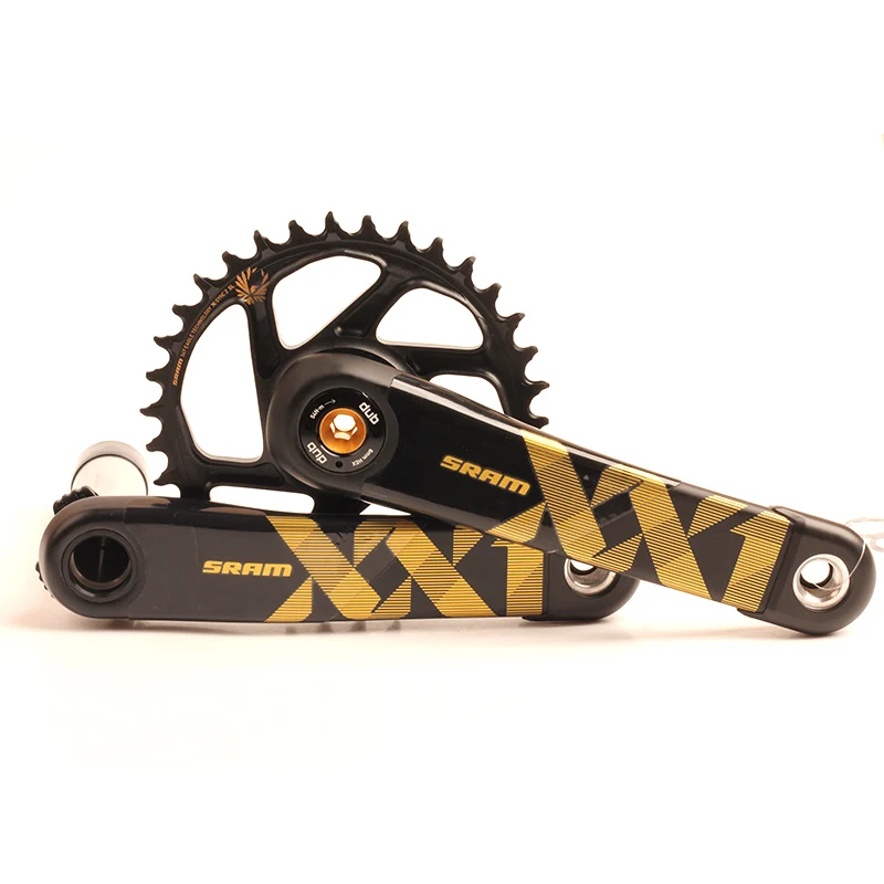 SRAM XX1 EAGLE DUB Crankset Золотая педаль SL 38T 36T 34T 170 мм 175 MTB рукоятка велосипеда|Шатун и