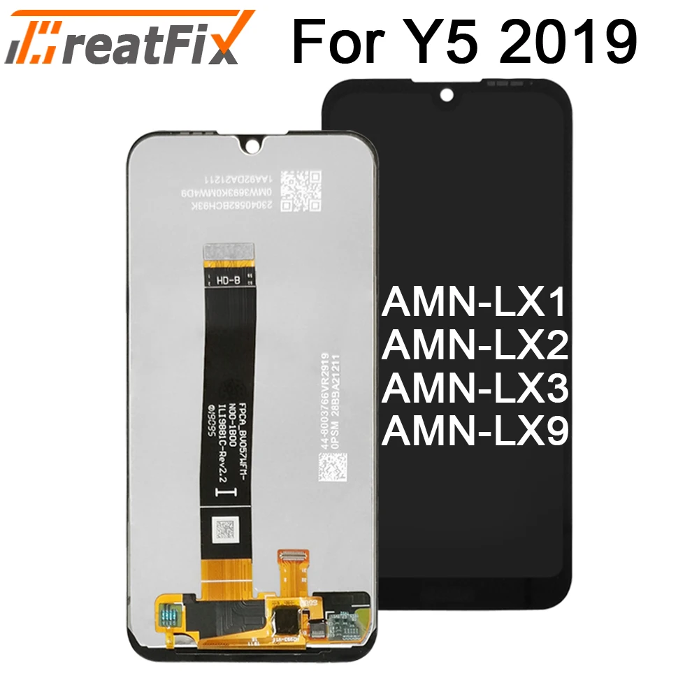 Для Huawei Y5 2019 ЖК-дисплей сенсорный экран дигитайзер запчасти для ремонта AMN-LX9 AMN-LX1