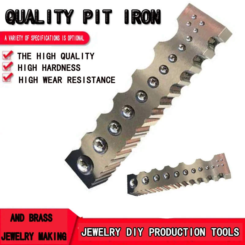 PIT IRON/anvil steel tanks big steel workbench/bracelet/gold jewelry tools Diy tools quality 206*37*37mm