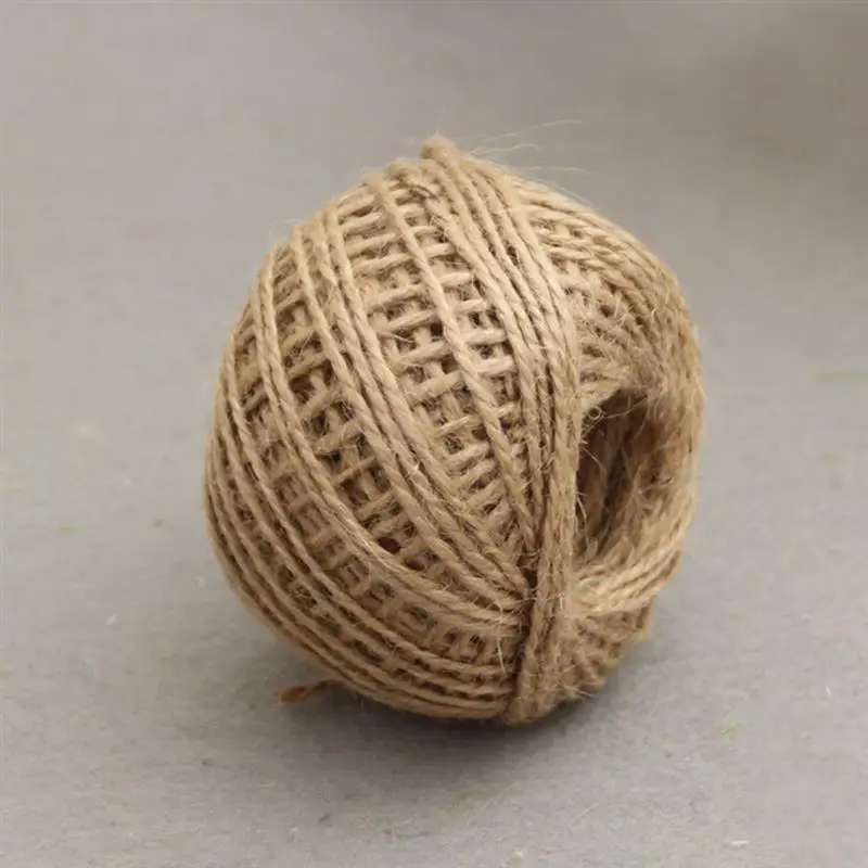 Джутовая веревка многоцветная из натурального волокна 50 м|Шнуры| |