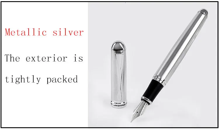 Высококачественная Роскошная перьевая ручка Jinhao x750, чернильная ручка Iraurita, полностью металлический зажим 0,5 мм, канцелярская ручка stilografica 03831