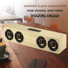 Soundbar TV Home Theater With Subwoofer Wireless Bluetooth Speaker Alarm Clock Computer Speaker 20W Boombox Wired For PC Laptop