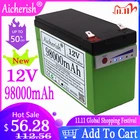 Набор литий-ионных аккумуляторов 18650, 12 В, 85 А  ч, 98 А  ч для распылителя, непрерывный источник питания с 30 А сбалансированным BMS + зарядное устройство 12,6 в