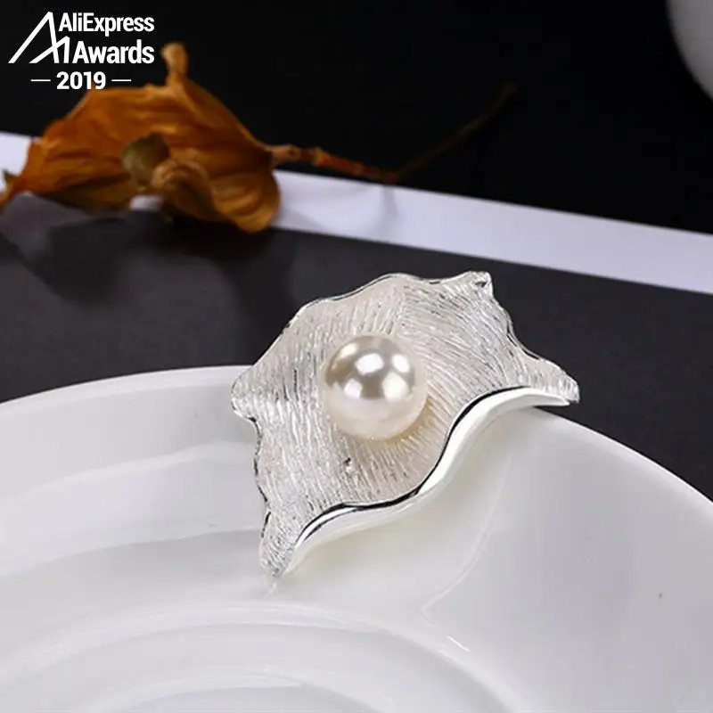 Супер красивый кулон из пресноводного жемчуга для ожерелья в виде листа Серебро