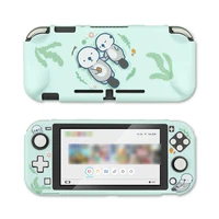 ns lite protective case cover for nintendo switch split shell shiba inu sea otter hard cover back grip shell for nintendo switch