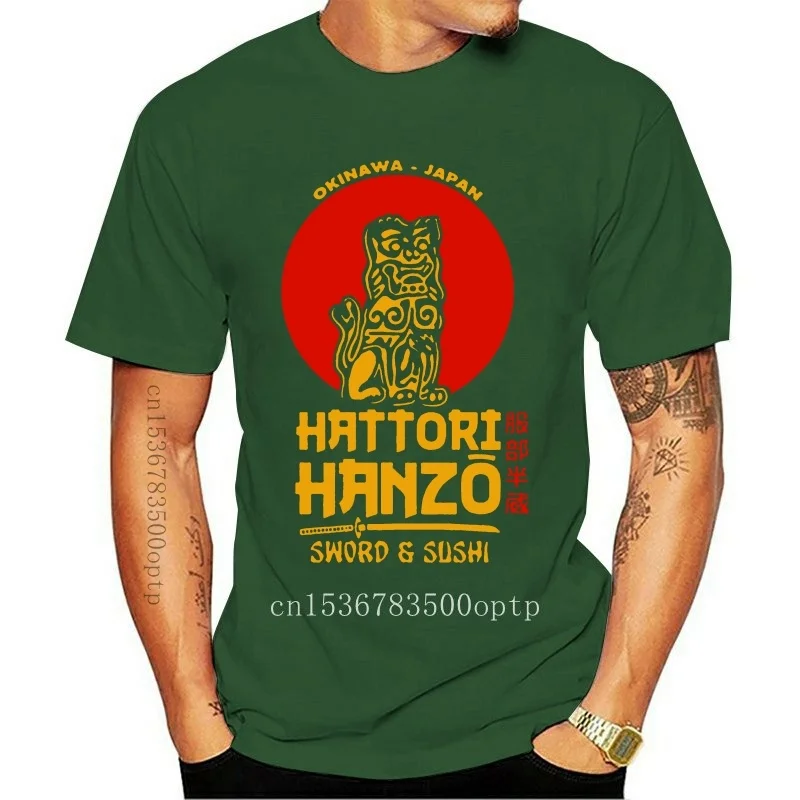 

Мужская футболка Hatori Hanzo, черная, белая, серая футболка, бесплатная доставка
