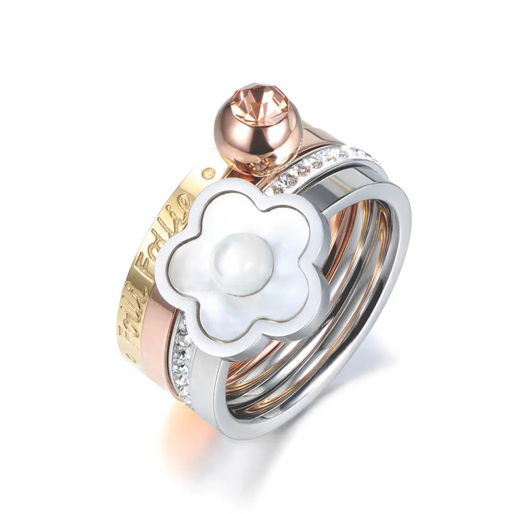 JeeMango классическое кольцо из нержавеющей стали ювелирное изделие раковина с