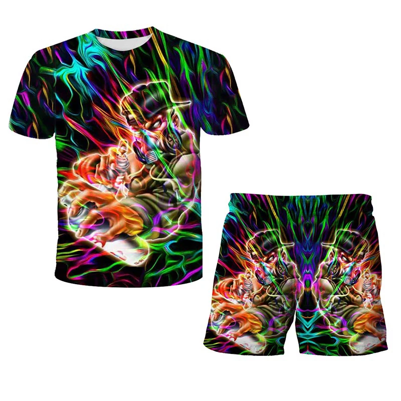 2021 Забавный арт 3D футболка с абстрактным рисунком принт Цвет комплекты краски в