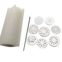lber 1set white acrylic pull through caleidoscope soap shaper 1000ml tube silicone soap mold