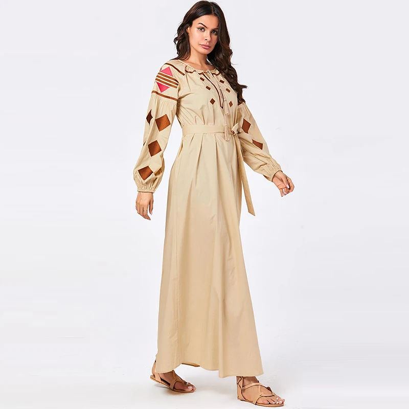 Новое мусульманское платье Дубай Мода размера плюс женское исламское