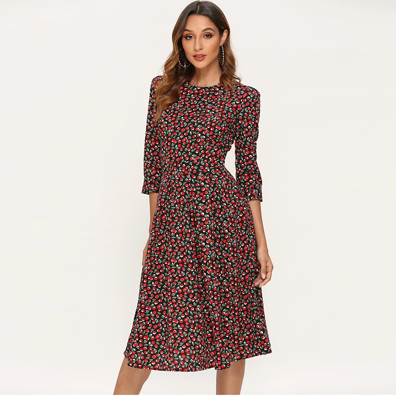 Платье Aachoae женское трапециевидвечерние средней длины элегантное вечернее с