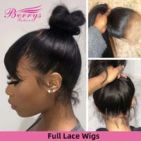 hd transparent full lace wigs brazilian 150 real full lace wigs preplucked bleached knots wigs with baby hair for black women