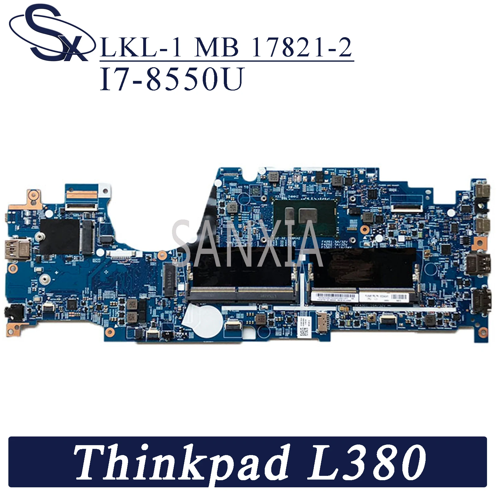 

KEFU LKL-1 MB 17821-2 материнская плата для ноутбука Lenovo Thinkpad L380 Йога оригинальная материнская плата I7-8550U