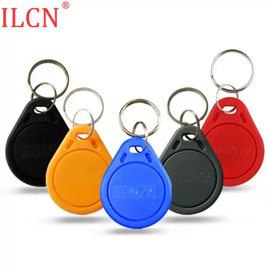 

125khz ID RFID Waterproof Read Only Keyfobs Key Fob EM Tag Token Key Ring Access Control Card 41*33*4.3MM EM4100 TK4100 1pcs