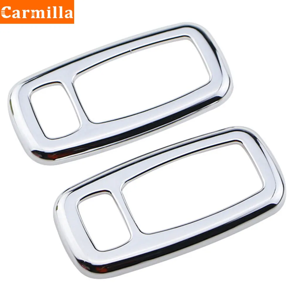 Carmilla 2 шт./компл. ABS хромированный солнцезащитный козырек декоративный чехол