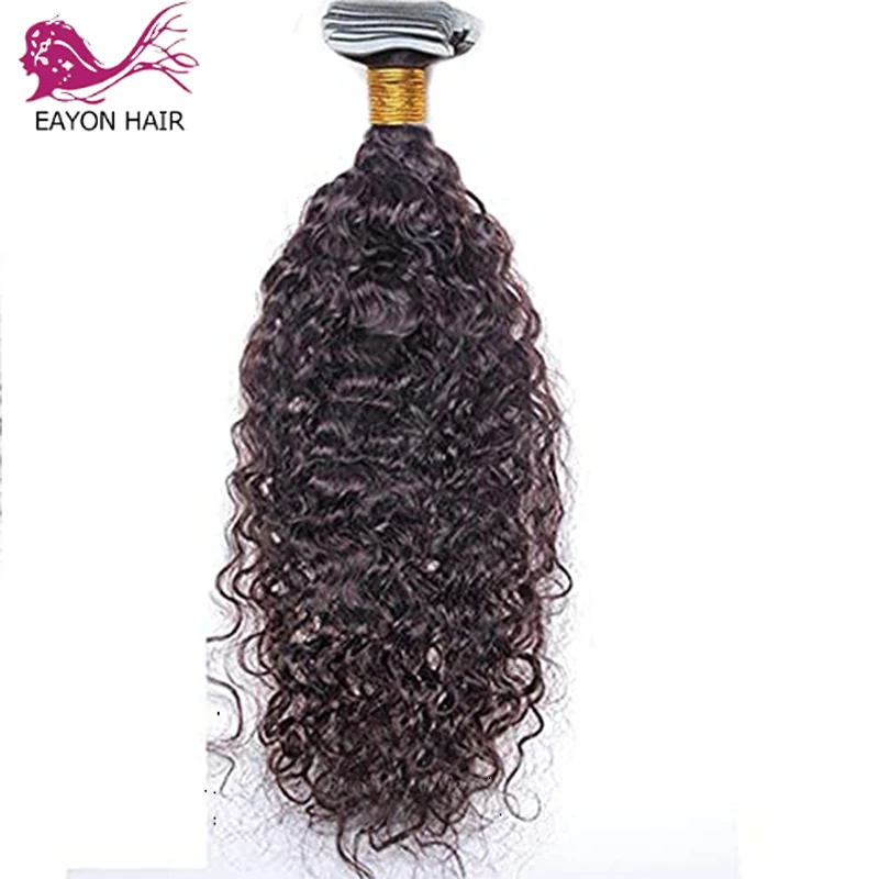 Вьющаяся лента для наращивания человеческих волос свободная вьющаяся