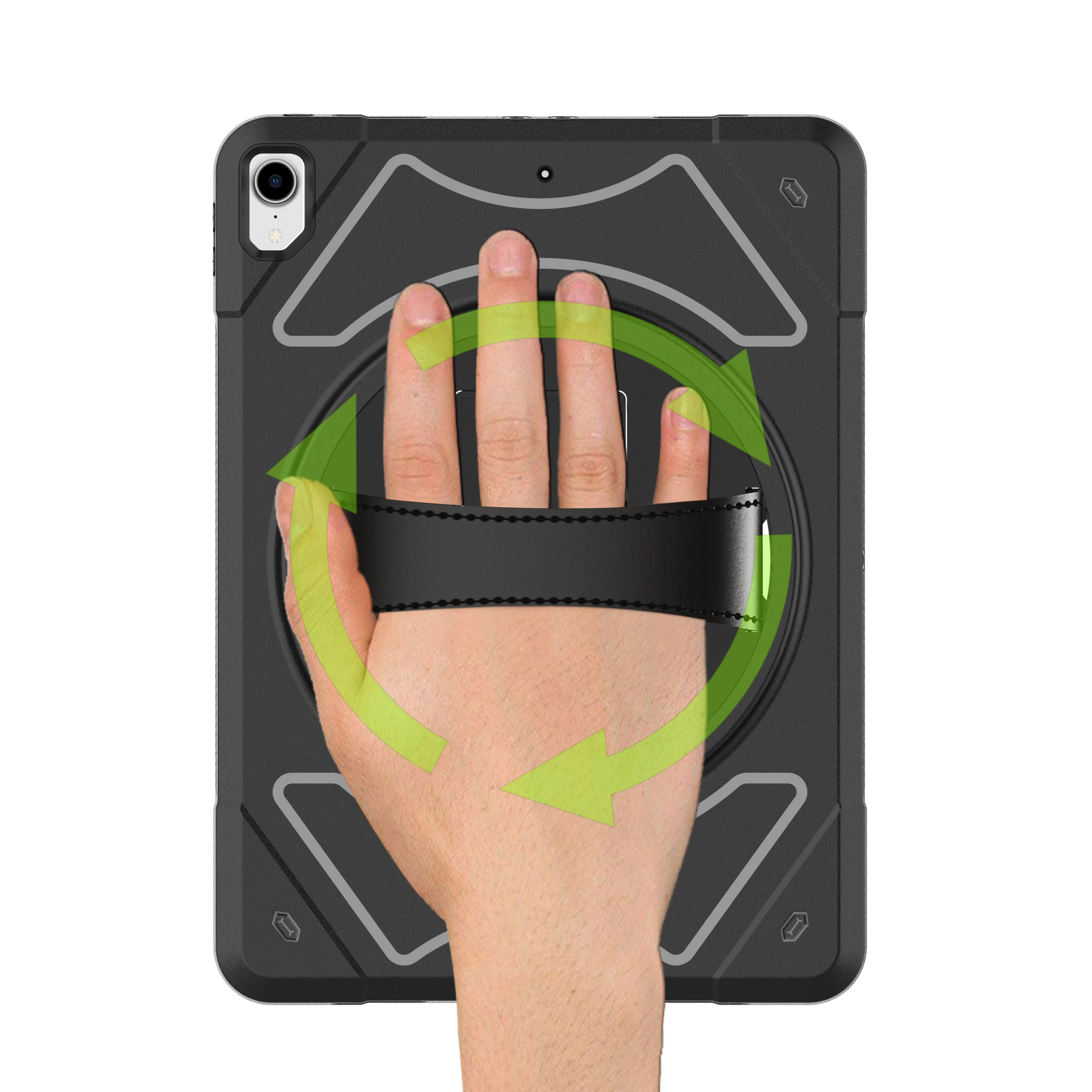 TPU Rugged Shockproof Case For iPad Pro 12.9 inch 3rd Gen Tablet Protection Cover Kickstand Hand Strap for Kids Safe MTL01