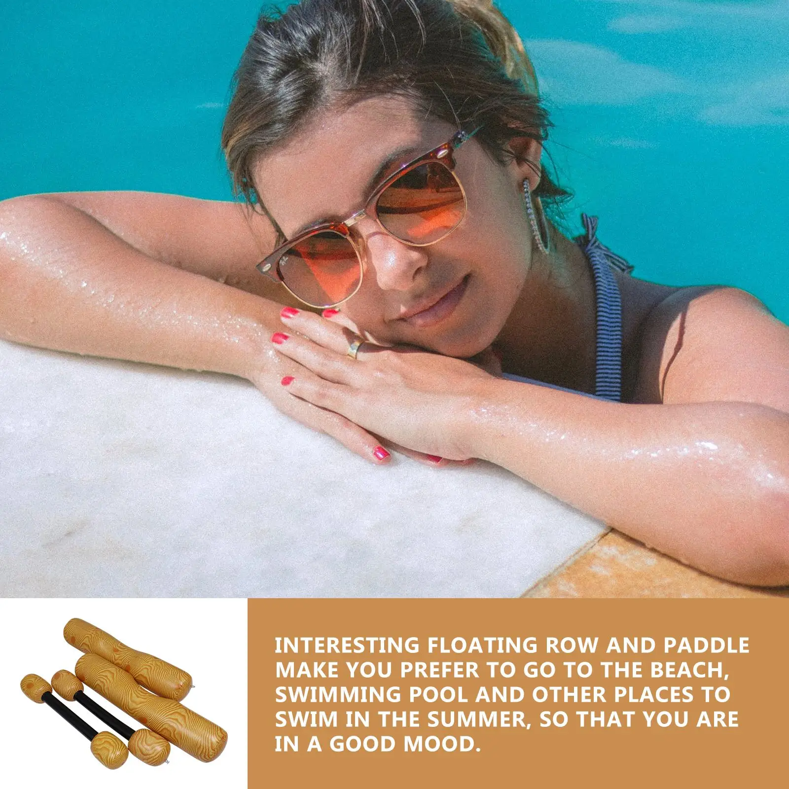 

1 Set Floating Row Premium Prime High Quality Durable Sturdy Float Raft Floating Row for Pool