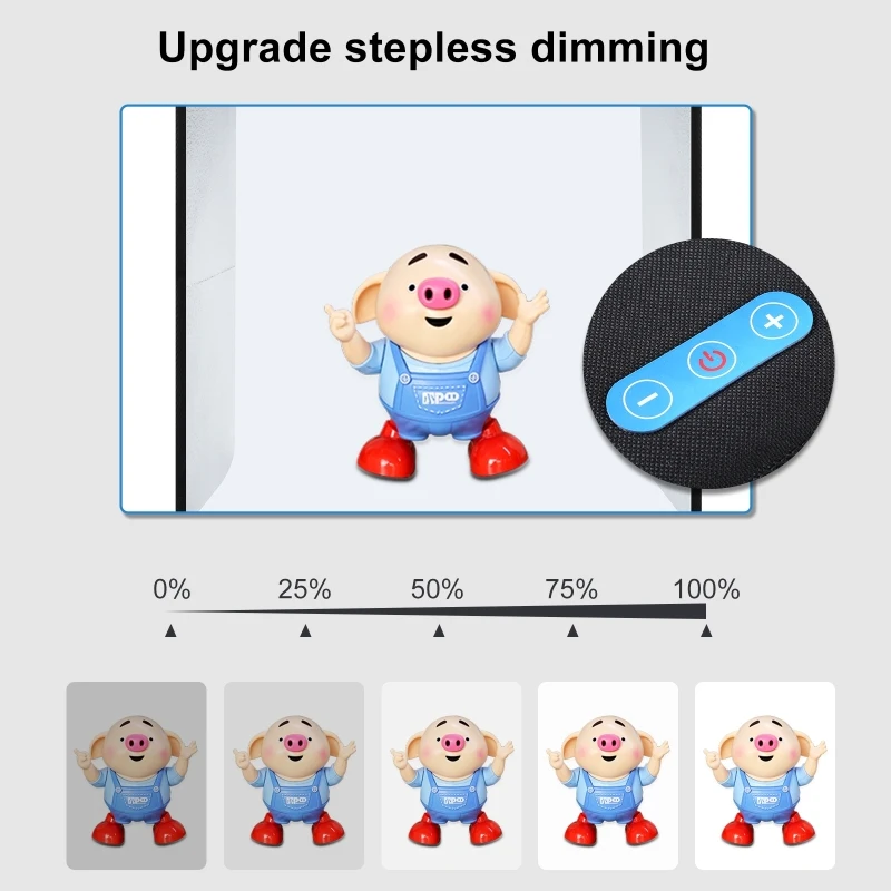 PULUZ 9 7 дюймов складной светильник коробка фото студия Мягкая для рабочего стола