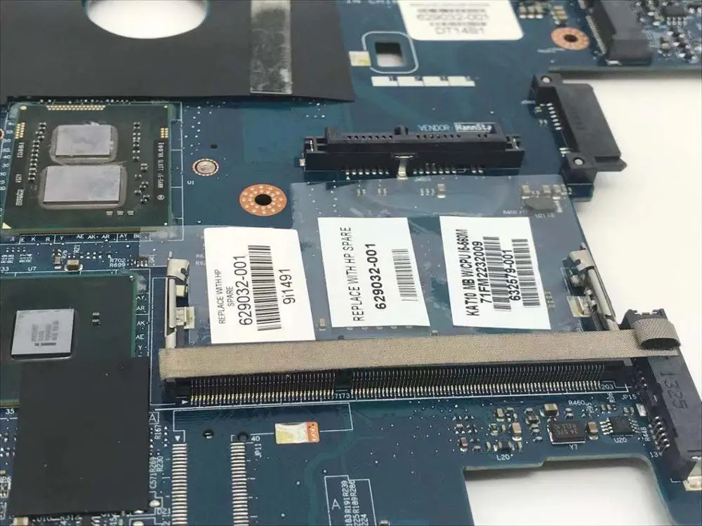 Новый 629032-001 для hp elitebook 2540p i5-560M KAT10 aptop материнская плата ddr3 la-5251p Бесплатная