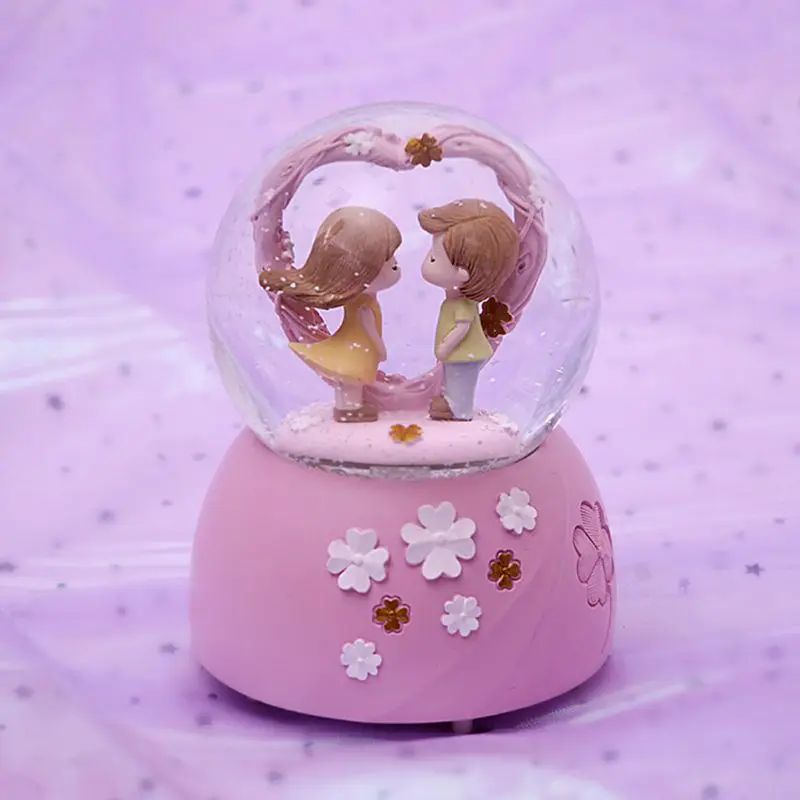 

Music-Box Crystal-BallRomantic Couple With Lights Crystal Ball Music Box Creative Crafts Gifts