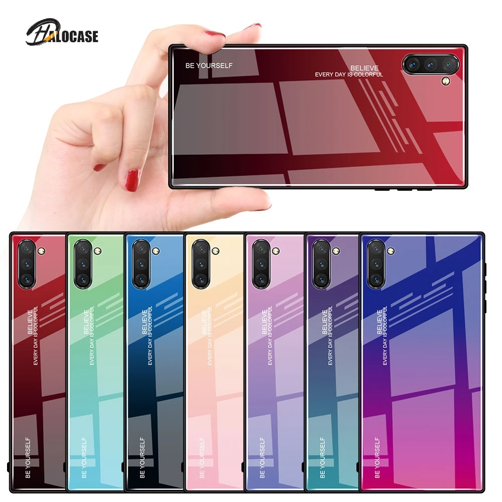

Tempered Glass Phone Case for Samsung Note 10 Plus Pro Protective Glass For Galaxy Not Note10 Not10 10pro Note 20 20 Ultra Coque