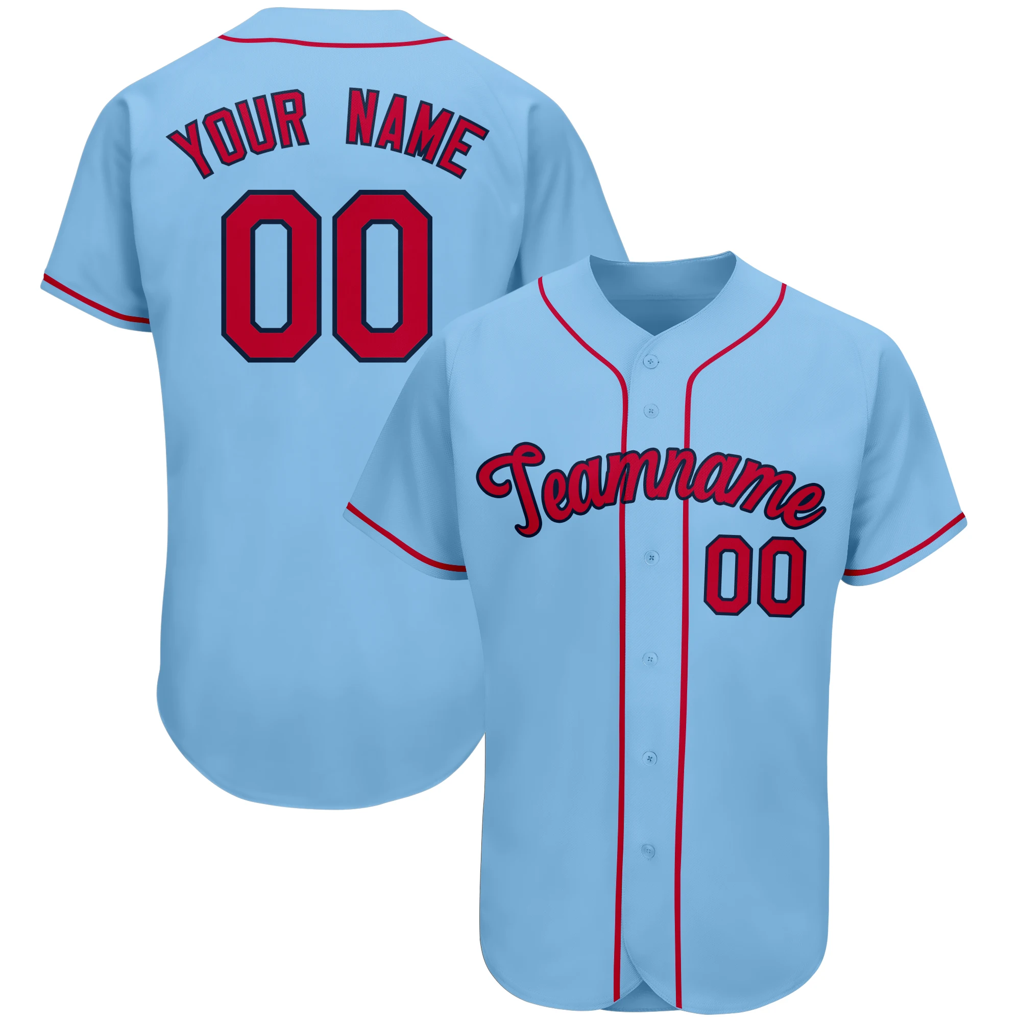 Wholesale Custom Baseball Jersey Sublimation Print Team Name Number Baseball Shirt Club League Softball Practice Jersey for Men