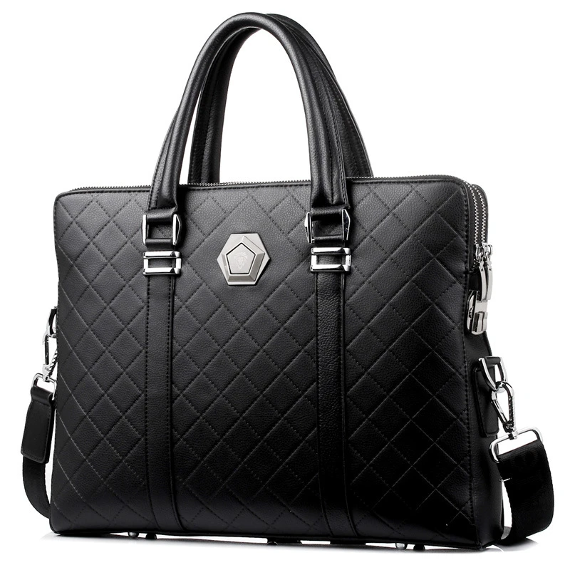 

Men Coded Lock Briefcase Anti theft Laptop Handbag Double Layers Shoulder Bag New Design Crossbody Bag Male Business Travel Bag