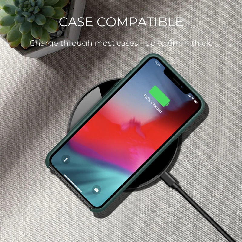 QIIHII QI Беспроводное быстрое зарядное устройство для samsung iphone Беспроводное зарядное устройство для Xiaomi huawei быстрое зарядное устройство Беспроводная зарядная панель