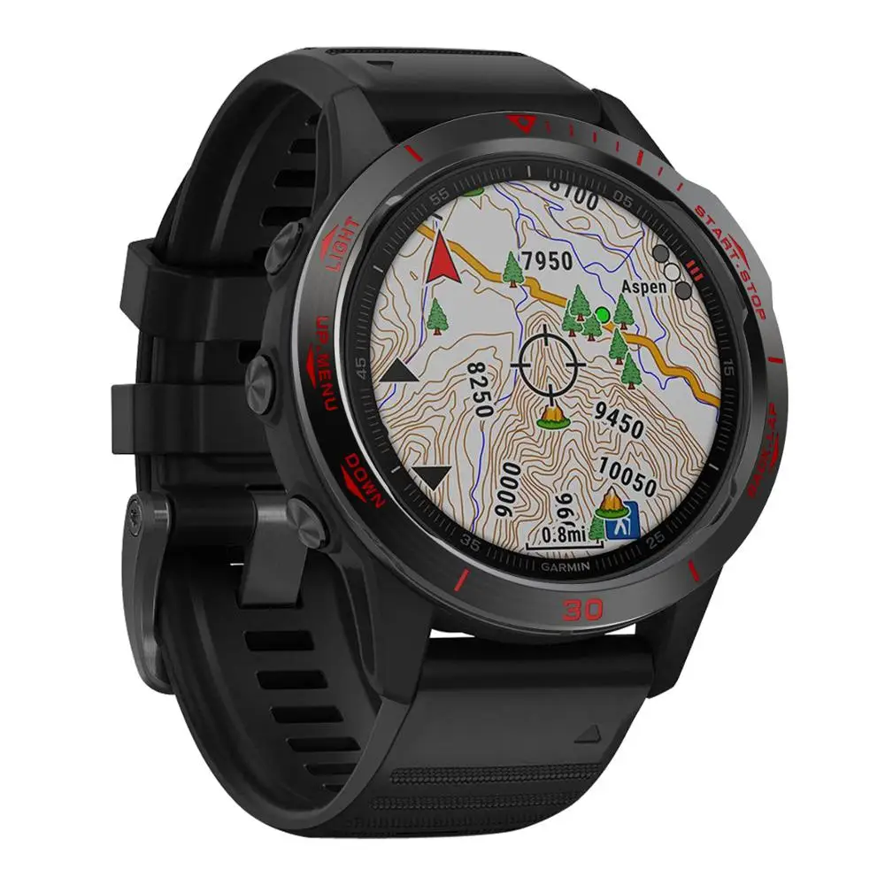 Стайлинг для Garmin Fenix 6 / Pro с сапфировым стеклом защитное кольцо защитой от царапин