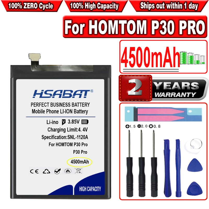 

HSABAT 4500mAh Battery for Homtom P30 Pro