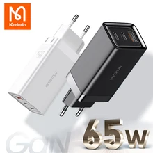 Mcdodo PD 65W USB Type C EU/UK GaN mini Charger Quick Charge  3.0 For iPhone 12 11 Pro Max 7 Xiaomi Samsung Note 20 Fast Charger