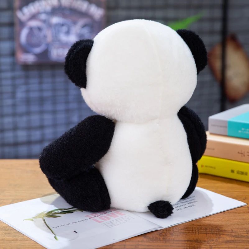 20 см Китайская панда плюшевые игрушки милые чучело джентльмен кукла с бантом