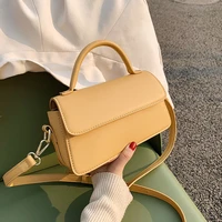 2021 fashion women hand bags simple crossbody bag pu leather purses and handbags designer solid shoulder bag for female