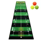 Crest Гольф практика коврики для дома и улицы коврик для ударов с зеркалом заднего вида зеленый установка тренера складной 3 шт Гольф шарики бесплатно