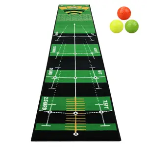 Crest Гольф практика коврики для дома и улицы коврик для ударов с зеркалом заднего вида зеленый установка тренера складной 3 шт Гольф шарики бесплатно