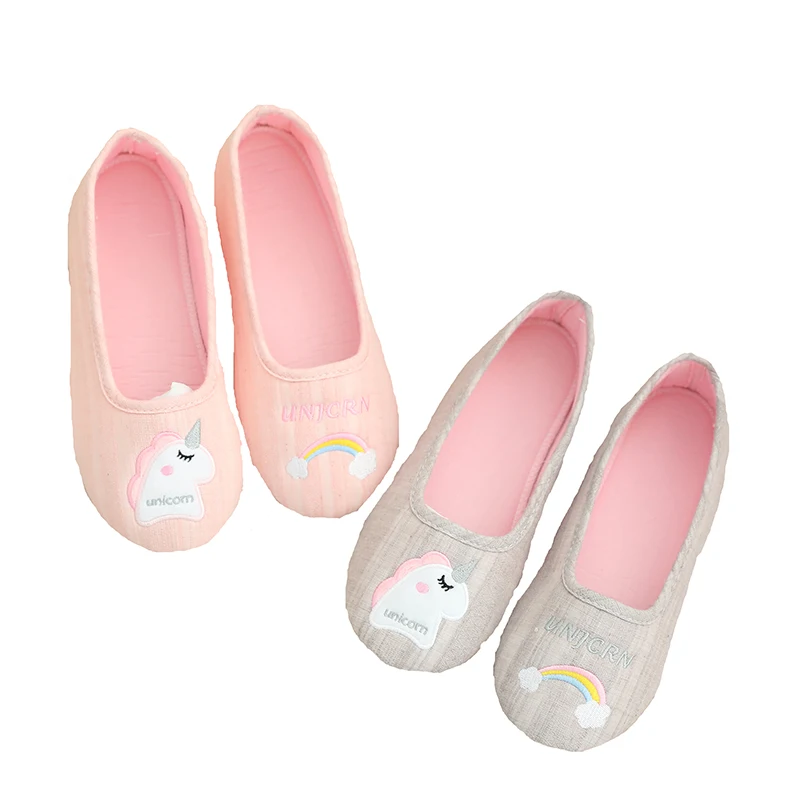 Millffy новые зимние женские тапочки с единорогом для девочек домашняя обувь