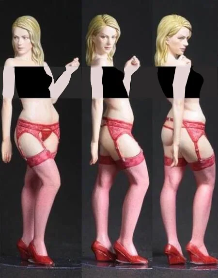 1/35 масштаб неокрашенные Смолы Рисунок красные чулки девушка Коллекционная